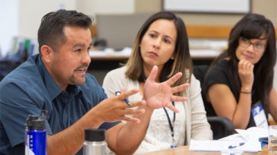 Job Quality Fellows Jose Corona, Liddy Romero, and Emylene Aspilla at our August 2018 JQF convening