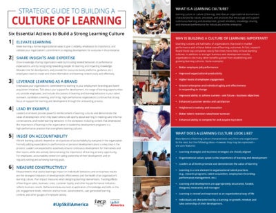 Screenshot of "Strategic Guide to Building a Culture of Learning"