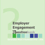 Screenshot of report cover: "Employer Engagement Question Bank"