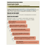 Screenshot of first page: Racial Equity Toolkit