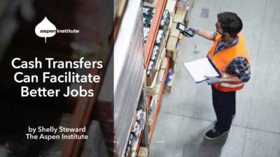 Photo of a worker scanning goods in a warehouse