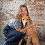 photo of Janna and her dog