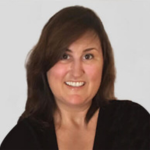 headshot of L. Frates wearing a black top