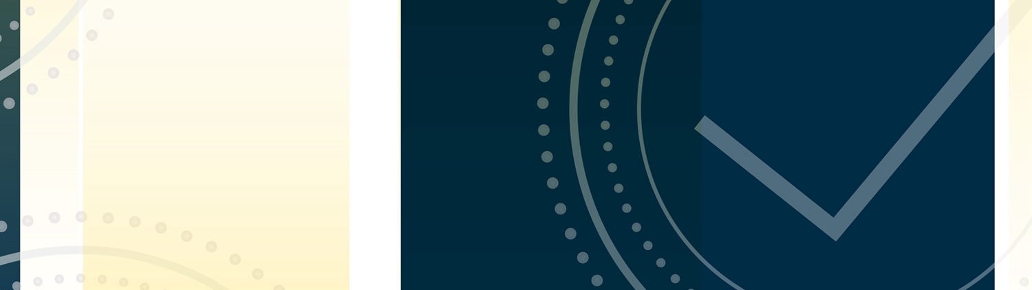 A watermark pattern with a checkmark, representing completion of cybersecurity policy recommendations.