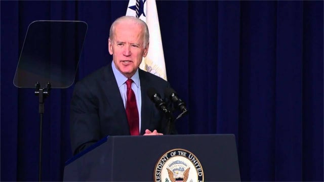 Joe Biden speaks at the White House Upskilling Summit