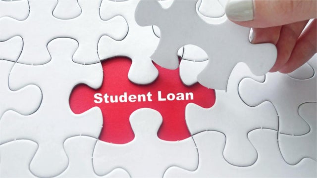 Puzzle with missing piece that says "Student Loans"