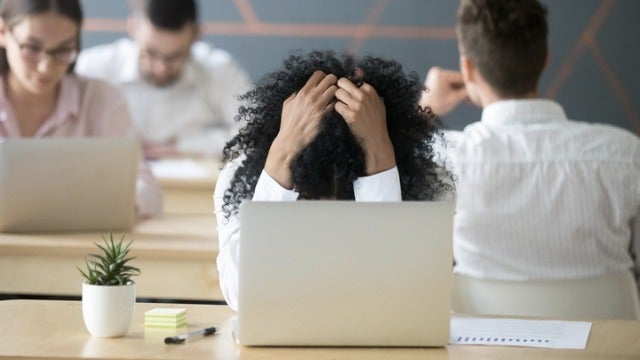 frustrated student