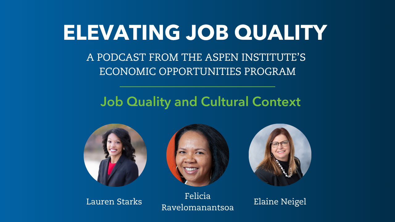 Cover image that features a headshot of three speakers: Lauren Starks, Felicia Ravelomanantsoa, and Elaine Neigel. This image links to the episode on YouTube.