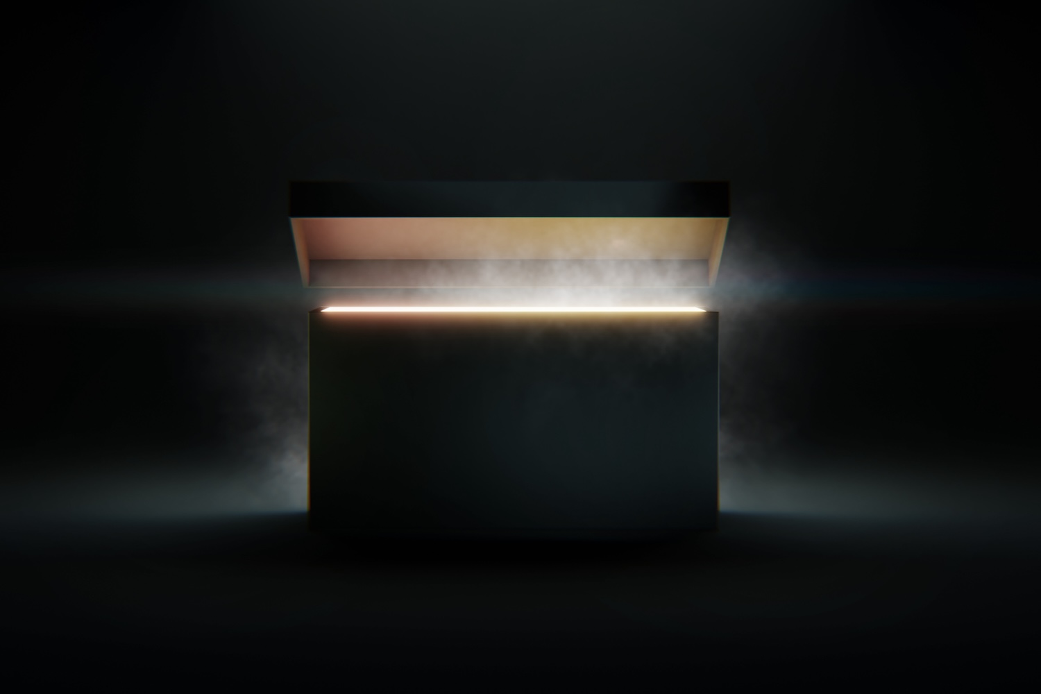 An image of a box opening in a dark room, revealing light within. It represents the mysteries of cyber defenses in the age of agentic AI.