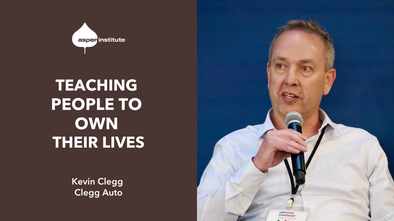 Image of Kevin Clegg with text that reads "Teaching people to own their lives."
