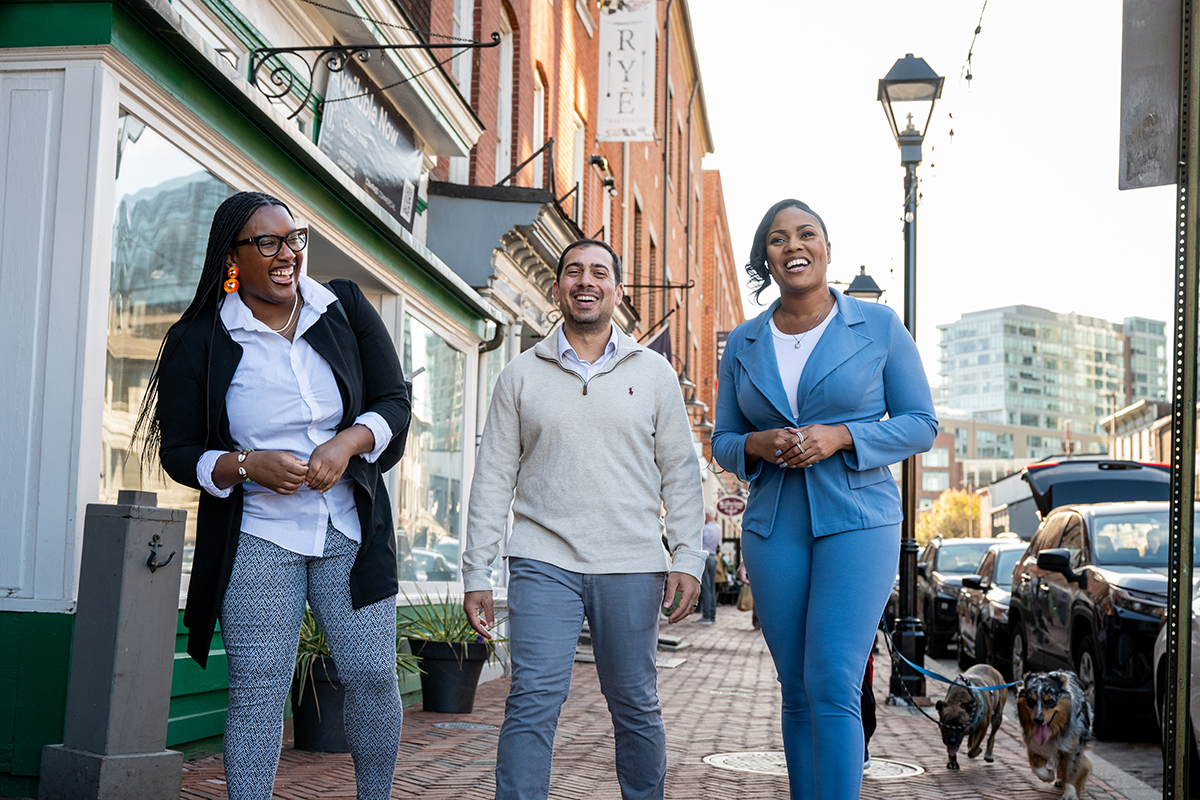 Several Baltimore weavers who have collaborated as part of a local partnership with Weave. Photo credit: Howard Korn